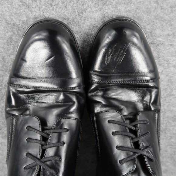 Hunters Bay Shoes Mens 9 Derby Oxford Cap Toe Black Dress Formal Career Classic - Picture 8 of 14